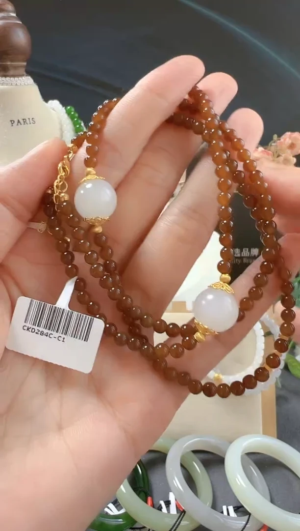 颈饰银S925镶嵌和田玉/支持复检/多样性发一cg