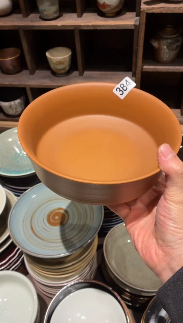 瓷片左*384酷金竹节盘1个