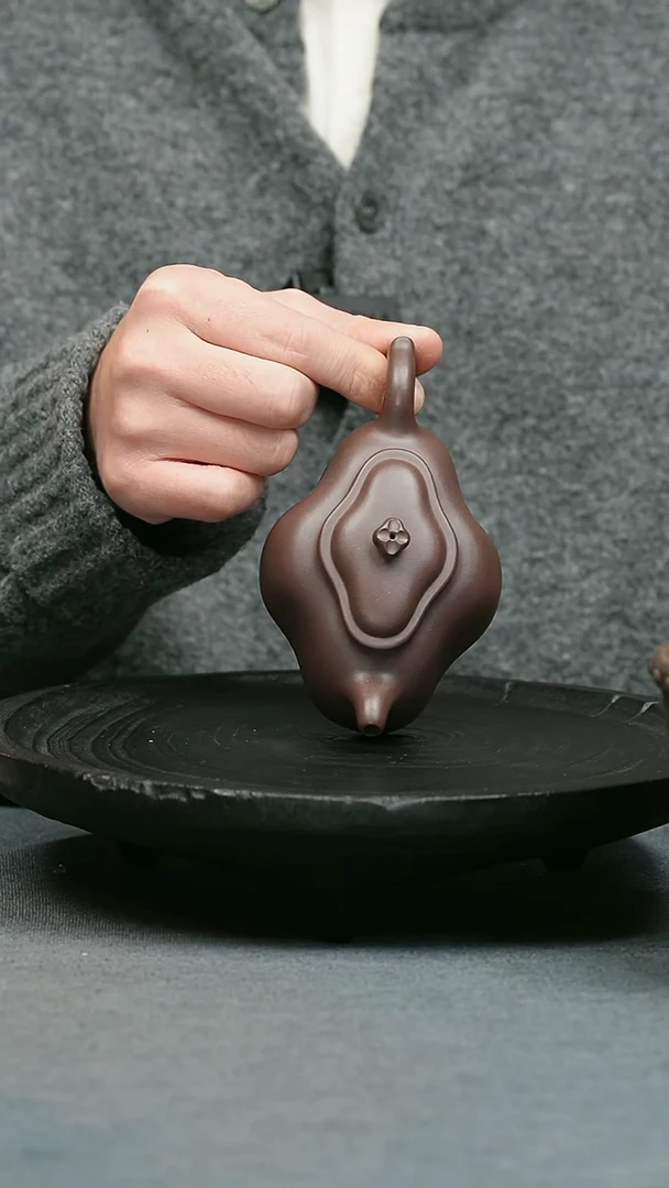 【闪购商品】紫砂茶壶五堂 王寅春-腰圆海棠壶