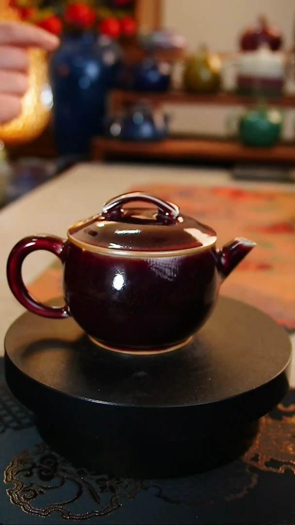 【闪购商品】瓷片439  玉石釉汉瓦壶 -