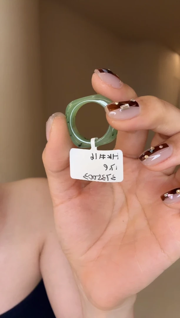 【闪购商品】和田玉戒指未镶嵌16码猕猴桃