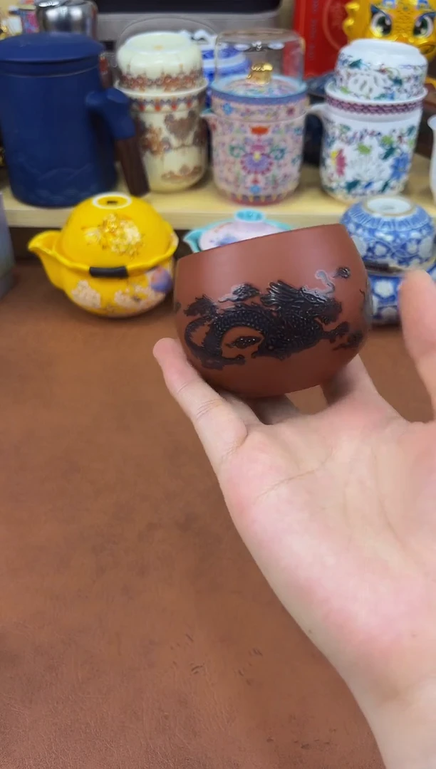 陶瓷茶具摆件旅行套组