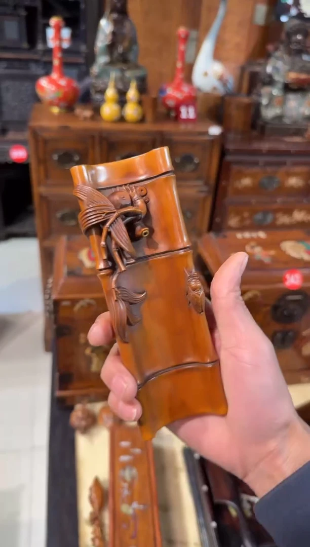 木木头款黄杨竹节香插298