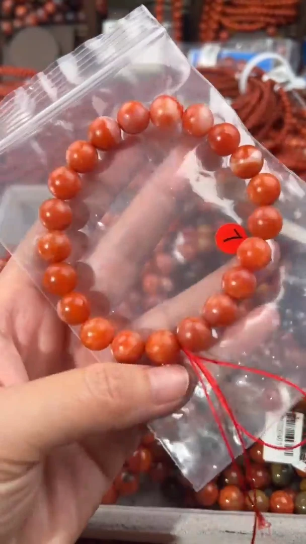 南红玛瑙手串未镶嵌11