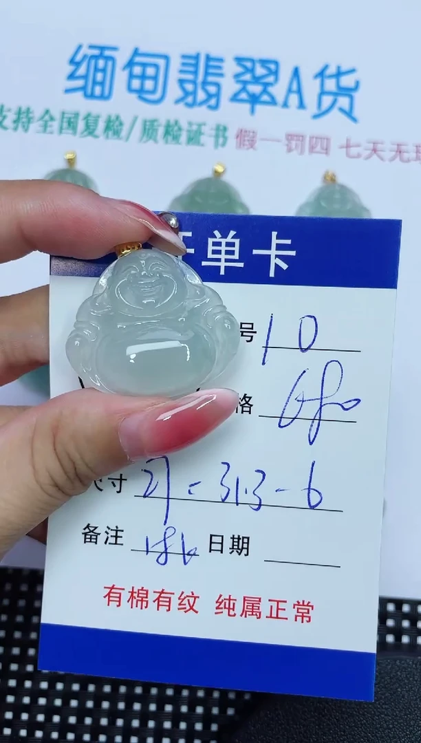 翡翠未镶嵌吊坠(赠链)10