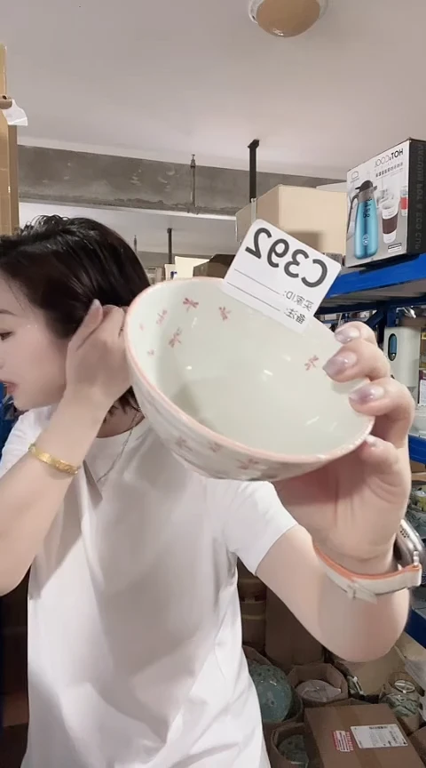 瓷片全新高端瓷器11CM碗一只C392