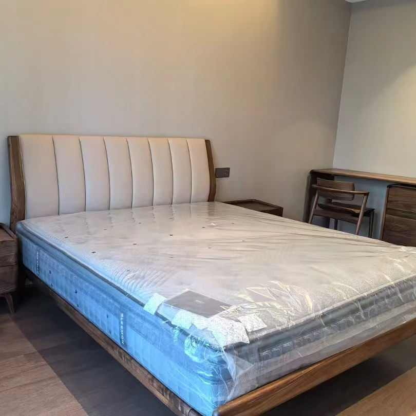 北美黑胡桃实木床实木家具简约实木大床定金床主卧大床