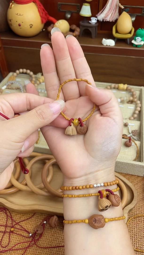 手串/手链核桃竹节手串一物一拍好运连连款