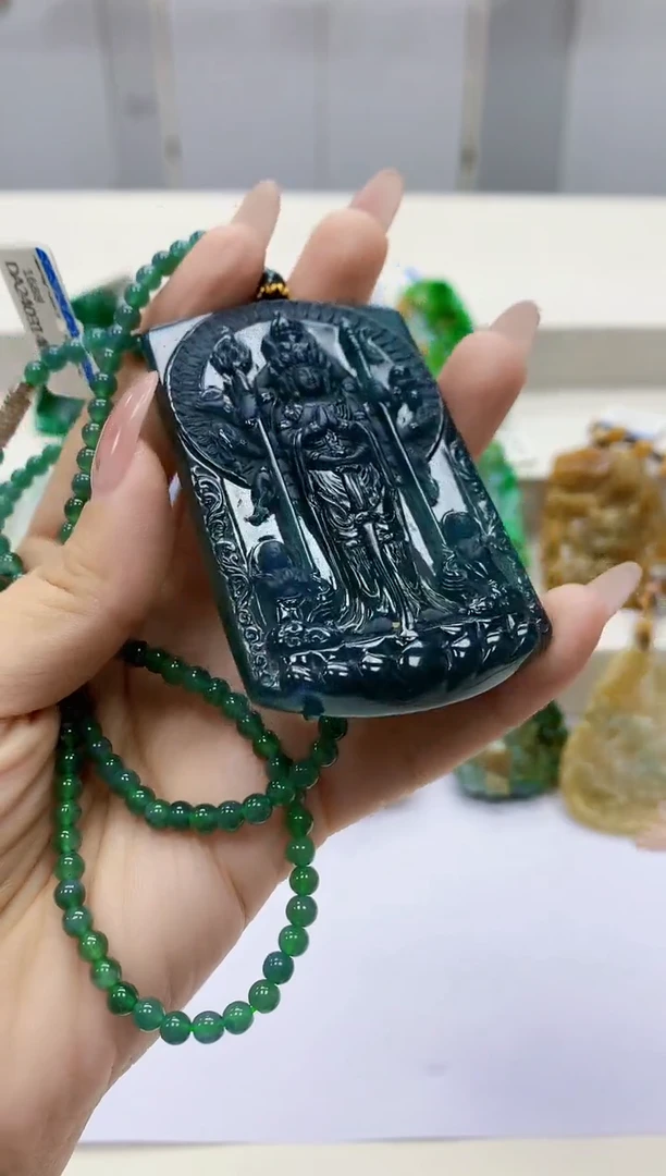 未镶嵌定制翡翠4856ty-毛货挂件35