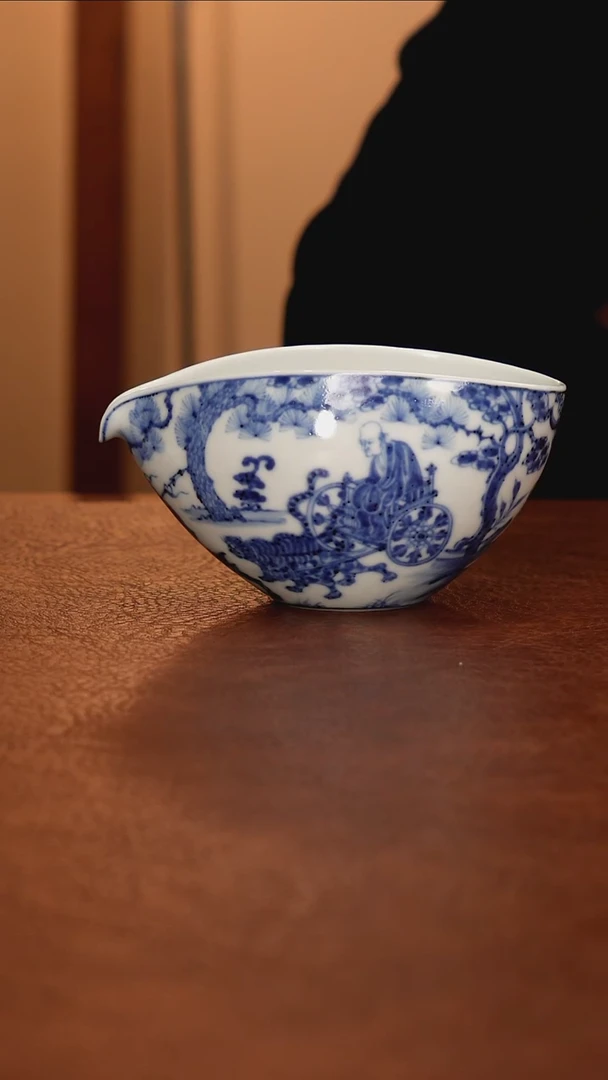 景德镇瓷器，青花瓷手绘茶具~