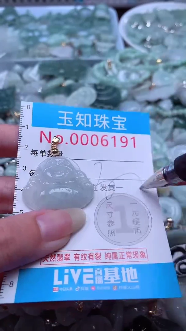 翡翠未镶嵌吊坠(不含链)6191