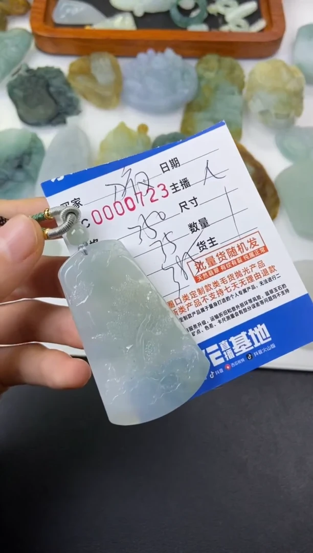 【闪购商品】翡翠颈饰未镶嵌山水