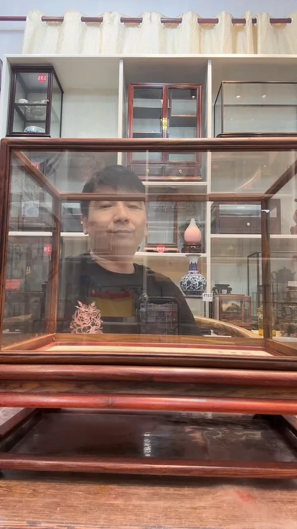 红酸枝木类用****8大理石玻璃罩078