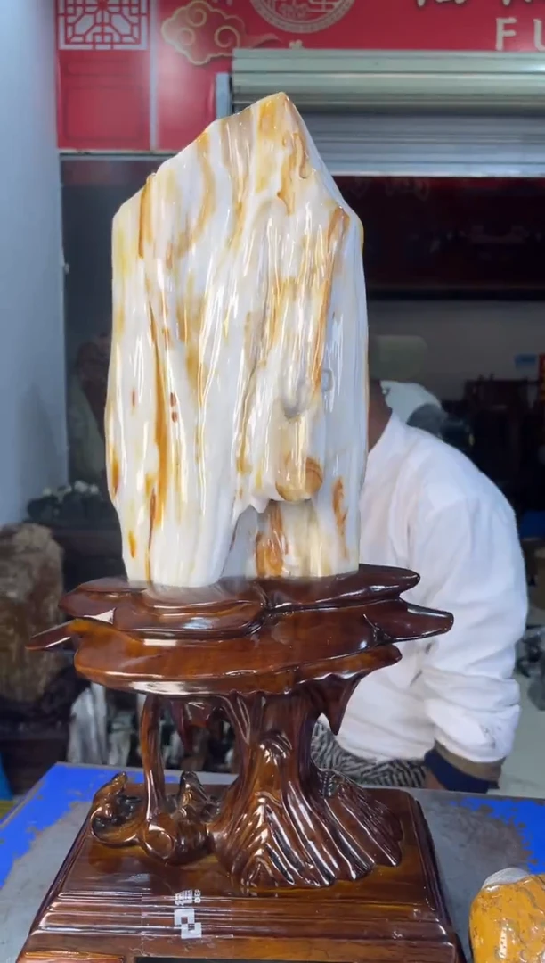 未镶嵌摆件硅化玉47