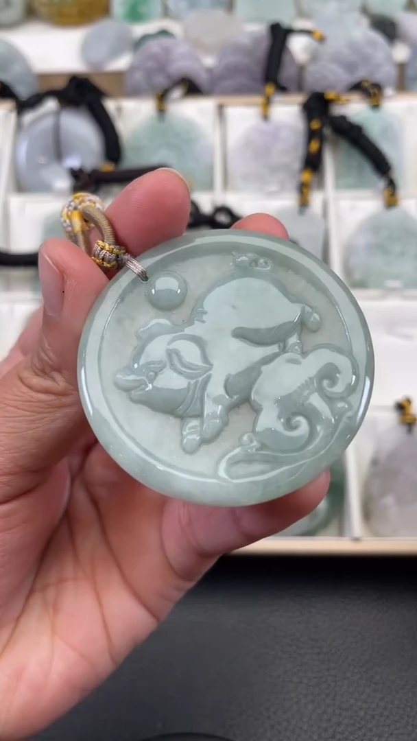 颈饰未镶嵌翡翠天然缅甸翡翠A货321