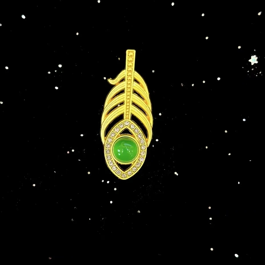 【晓晓】羽毛吊坠赠项链