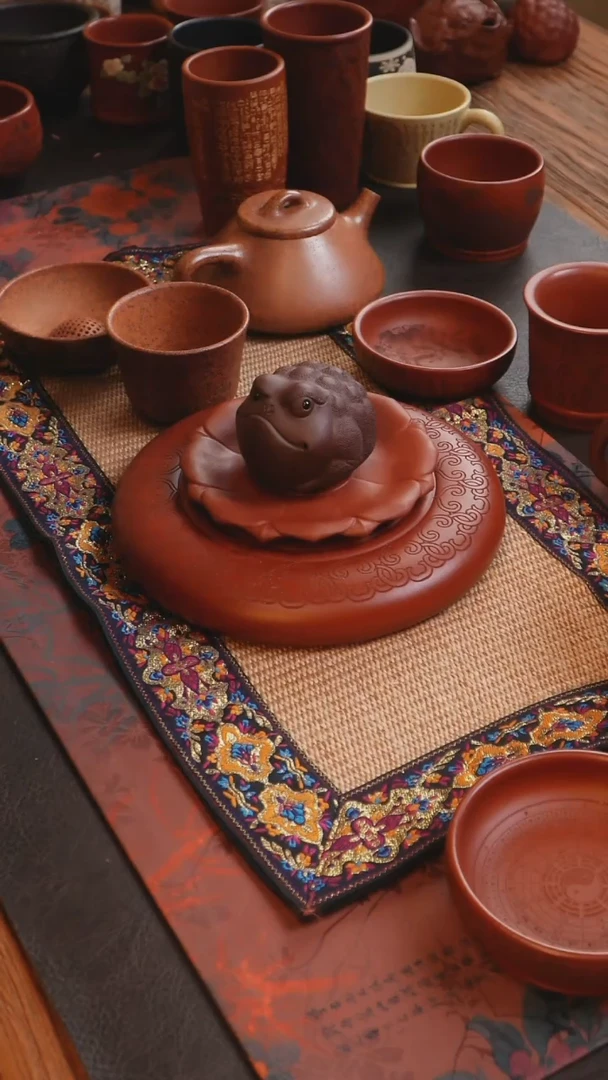 茶杯紫砂见素造器低槽清金蟾茶宠