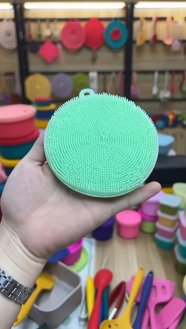 硅胶绿色-圆形洗碗刷