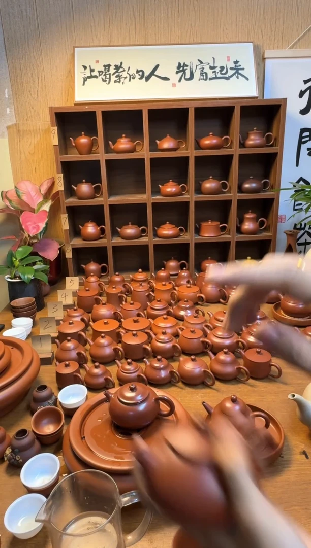 茶壶紫砂阿***k潮州原矿朱泥手工壶寒江