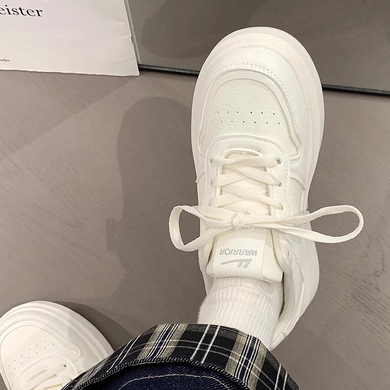 回力粉色厚底小白鞋女2025新款学生百搭运动休闲鞋小众板鞋增高