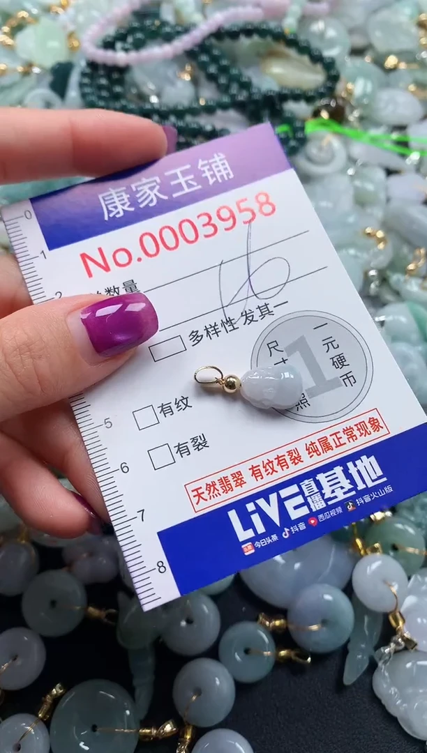 颈饰未镶嵌翡翠3958