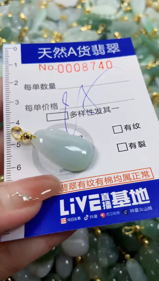 颈饰未镶嵌翡翠天然A货翡翠