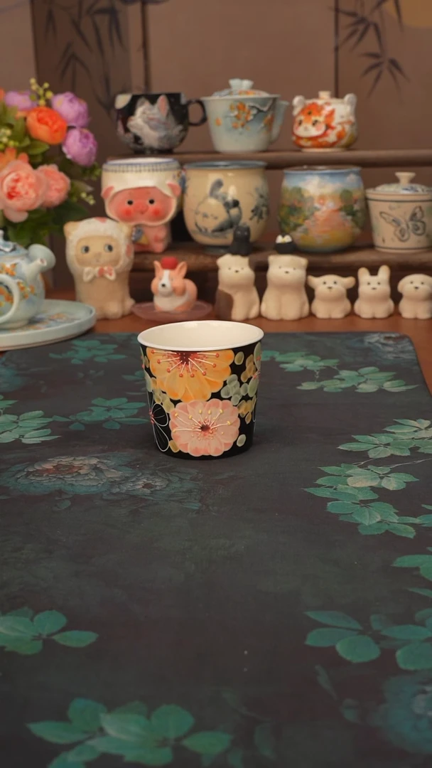 花满蹊 繁花猪口杯