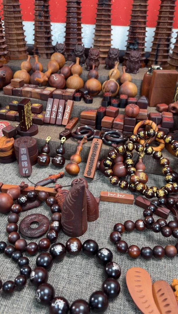 【闪购商品】木枣木刻字款文昌塔三个