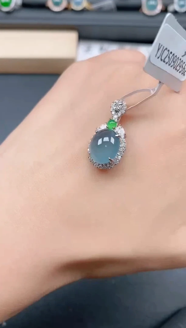 银S925镶嵌戒指翡翠111