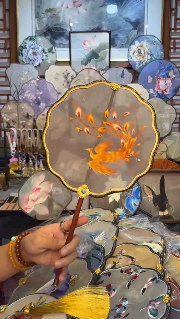 扇子纯手工苏绣团扇