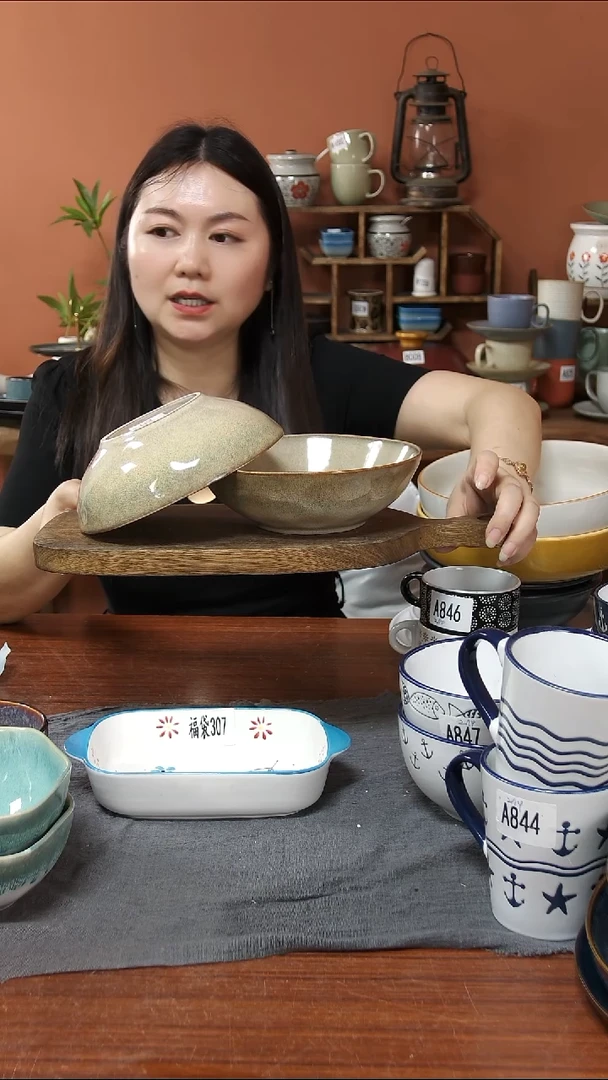 碗辣2255陶瓷碗 2只  微瑕