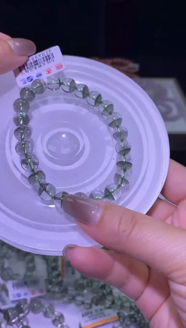 未镶嵌手链水晶绿幽灵-A01-多样性发其一