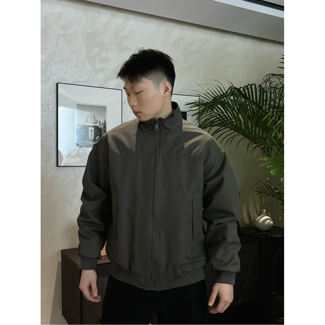 JH春装夹克美式立领教练夹克外套男春装棒球服cleanfit飞行员