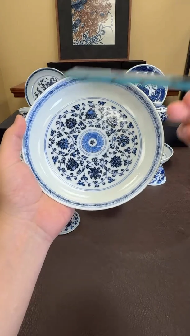 松风馆缠枝莲壶承