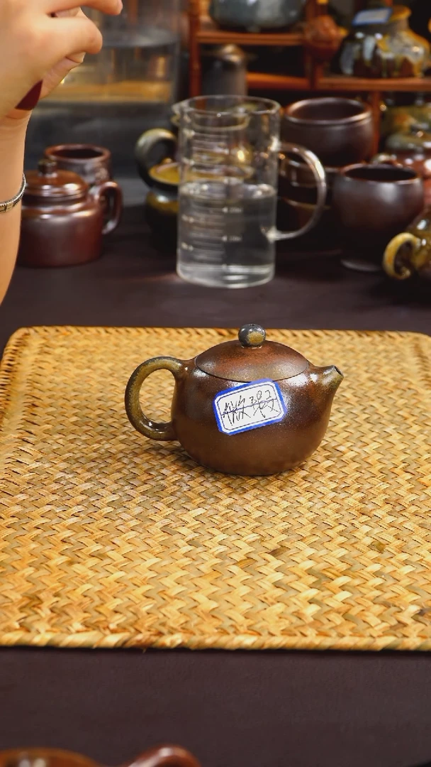 茶壶紫砂纯自然柴烧