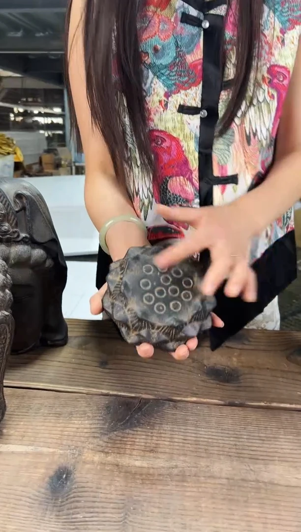 陶土【火山泥】莲蓬实心底座