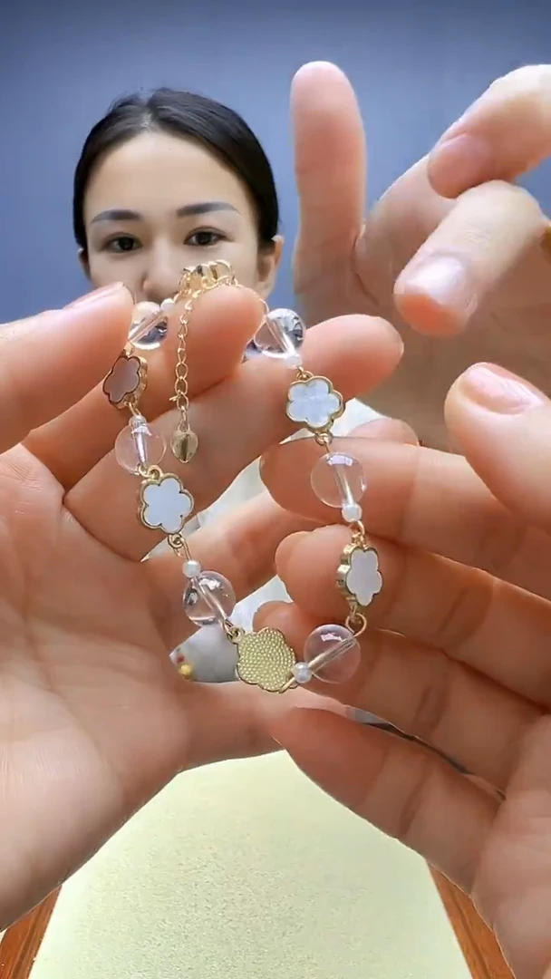 颈饰14K金镶嵌水晶随昔diy颈饰