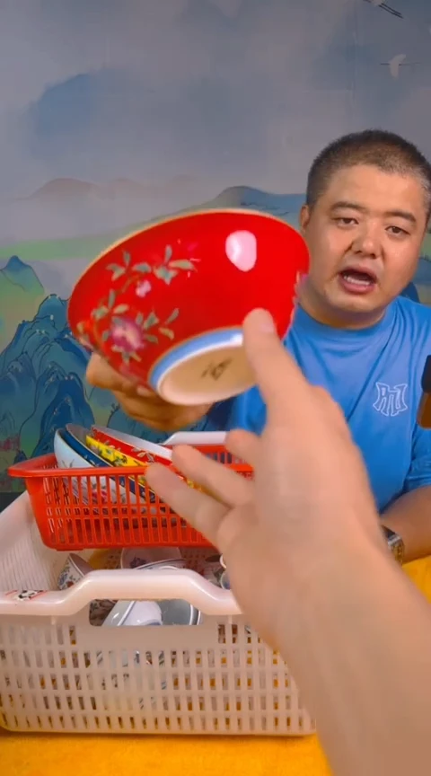 摆件景德镇陶瓷青花摆件42
