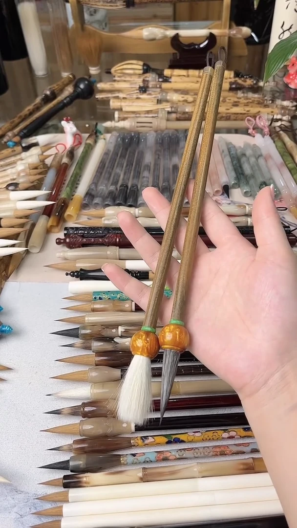 【清水试笔，拒绝蘸墨】墨舞笔庄毛笔2支