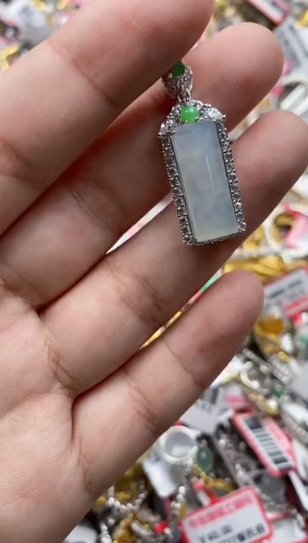 【闪购商品】翡翠戒指银S925镶嵌22222---5