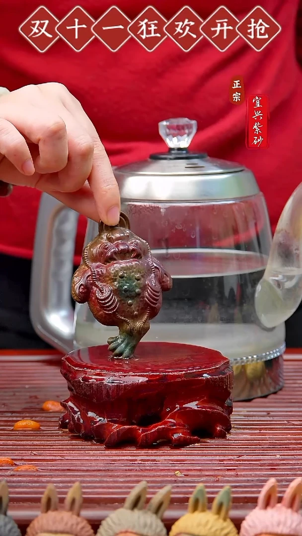 紫砂茶宠宜兴紫砂茶宠摆件