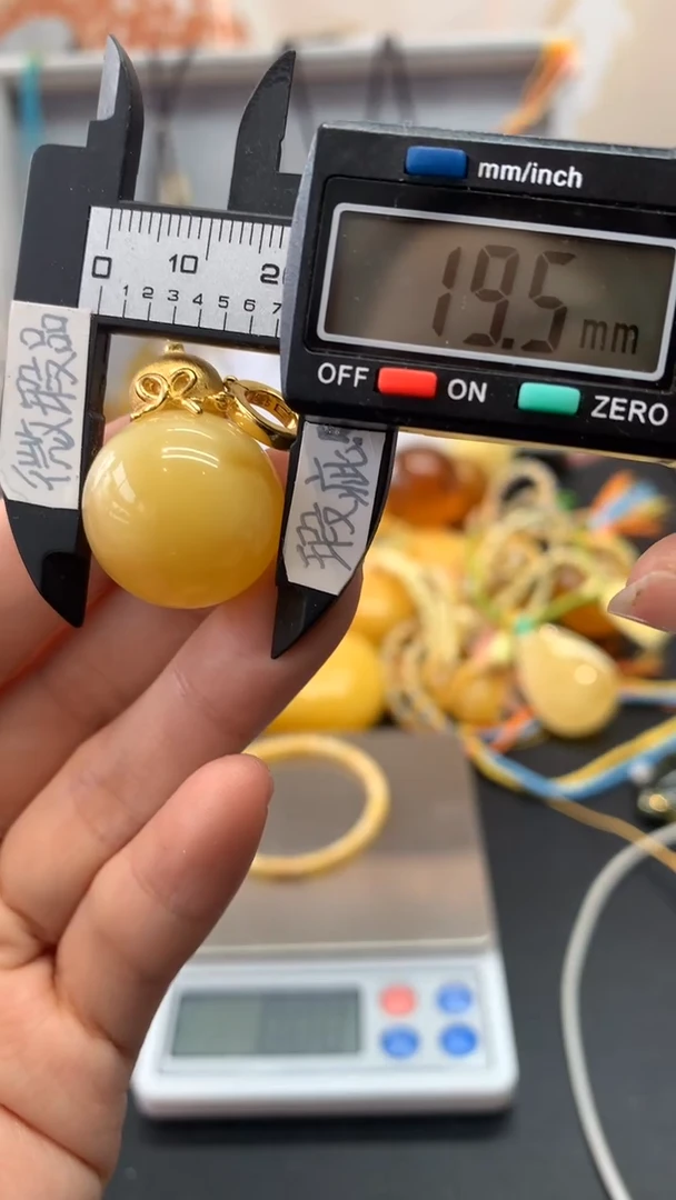 【闪购商品】琥珀珠宝奇石银S925镶嵌1040