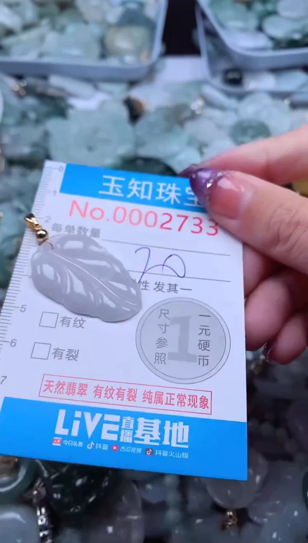翡翠未镶嵌吊坠(不含链)2733