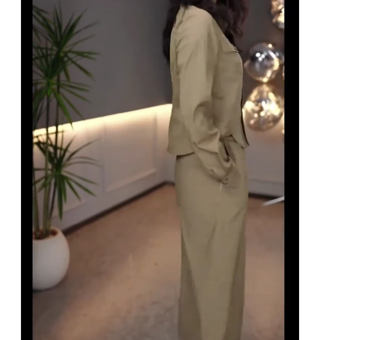 226S060740休闲洋气百搭减龄优雅设计感衫新款舒衫适女士宽松个