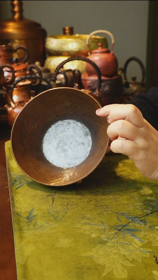 纯紫铜新款加厚壶承