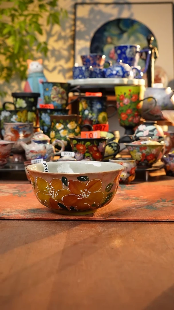 瓷片景德镇手工手绘715