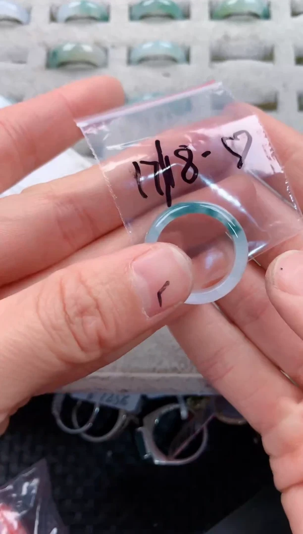 银S925镶嵌戒指翡翠555------10