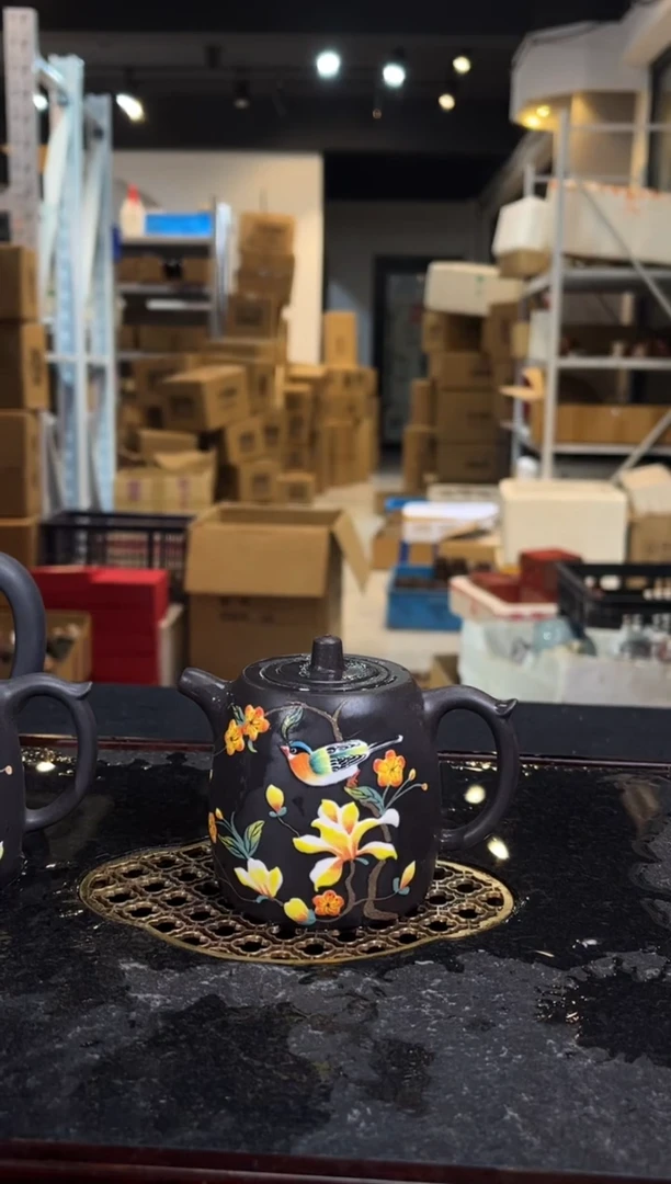 茶壶紫砂宜兴紫砂 紫砂雕 云雾天青