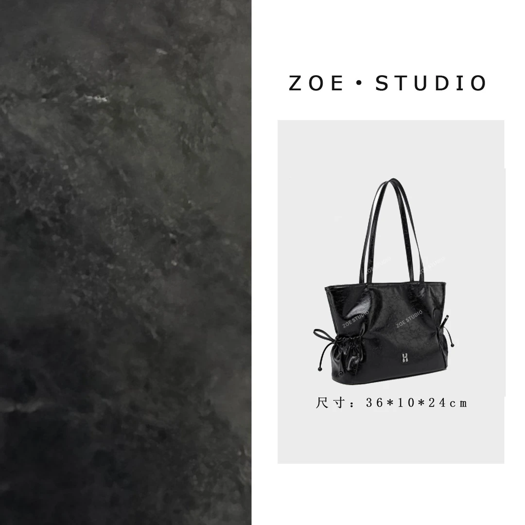 【佐伊甄选】QYX-M1403-1-黑色轻奢女士时尚潮流通勤腋下斜挎包