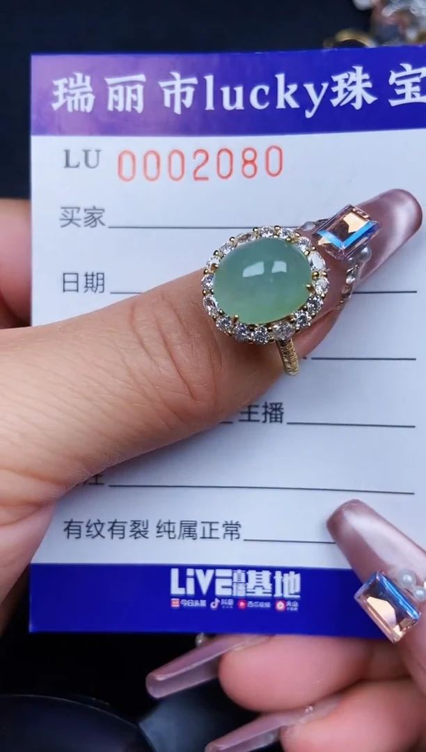 翡翠银S925镶嵌颈饰2080